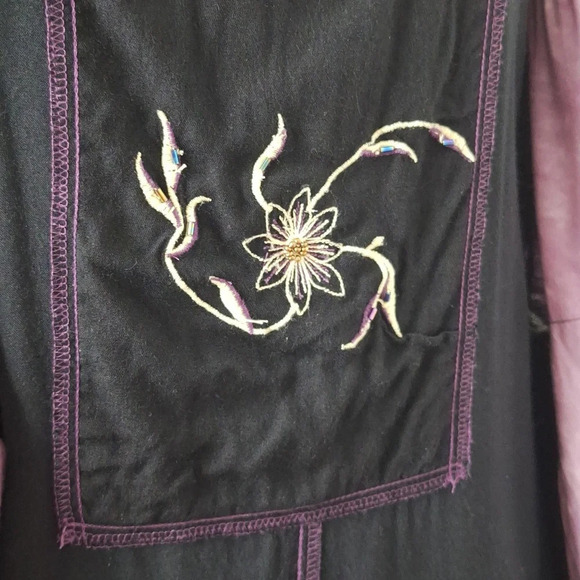 Drapers & Damons Bohemian Lagenlook Beaded Fairy Jacket & Maxi Dress Set Size XL - Picture 6 of 12